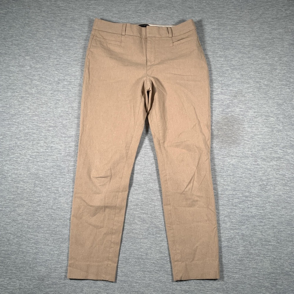 Banana Republic Sloan Pants Womens 4 Beige‎ Slim Fit Stretch Twill Dress Work